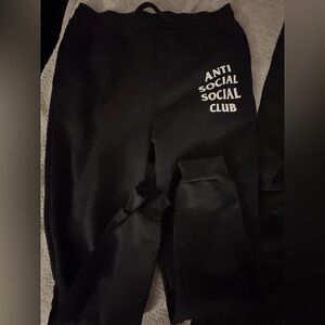 Anti Social Social Club Black Sweatpants